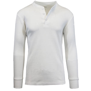 Mens Long Sleeve Henley Thermal Tee (S-3XL) view 5
