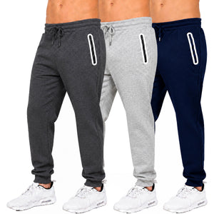 3-Pack Men's Fleece-Lined Jogger With Heat Seal Zipper Side Pockets view 4