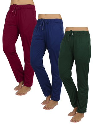 Women's 3-Pack Loose Fit Classic Lounge Pants (Sizes, S-3XL) view 4