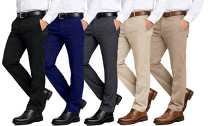 Men’s Flex Stretch Slim Fit Dress Pants (Sizes, 30-40) view 1