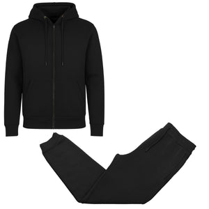 Men's 2-Piece Fleece-Lined Full Zip Hoodie & Jogger Set view 2