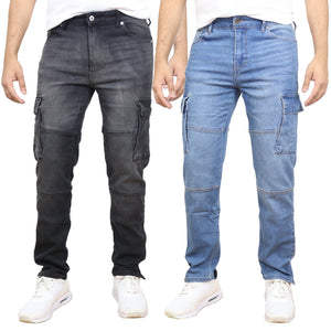 2-Pack Men's Modern Fit Stretch Cargo Pocket Flex Jeans view 5