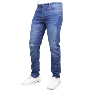 Men's Stretch Ripped Jeans - Authentic Denim Look with Flexibility & Comfort (Sizes: 30-42) view 6