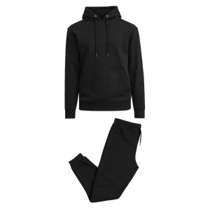Men’s Soft Fleece Cotton Blend Pullover Hoodie & Sweatpants Jogging Set view 5
