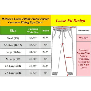 Women's Loose Fit  Classic Heavyweight Fleece Sweatpants with Open Bottom (S-3XL) view 3