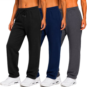 3-Pack Women’s Heavyweight Loose Fit Fleece Sweatpants (S–3XL) view 4