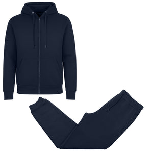 Men's 2-Piece Fleece-Lined Full Zip Hoodie & Jogger Set view 3