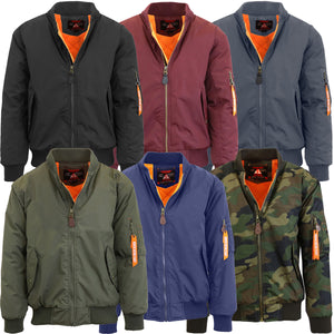 Men's Heavyweight MA-1 Bomber Flight Jacket (S-5XL) view 2