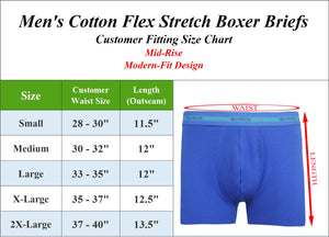 Men's Cotton Stretch Boxer Briefs – Soft, Flexible & Moisture-Wicking Underwear view 2
