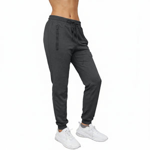 Women's Loose Fit Performance Tech Joggers Sweatpants With Heat Seal Zipper Side Pockets (Sizes: S-2XL) view 4