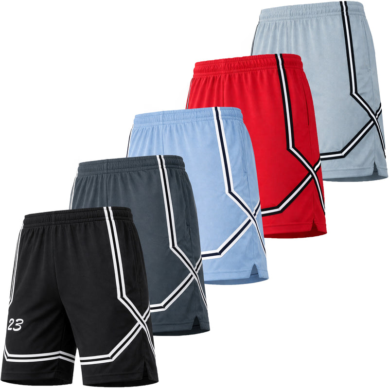 Men's Lightweight Mesh Shorts Moisture Wicking Athletic Gym Running Shorts with Pockets (S-3XL)