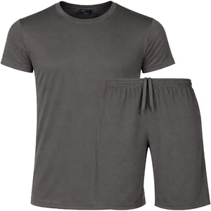 2-Piece Men's Poly Tech Lounge Top & Bottom Set (Sizes S - 3XL) view 3