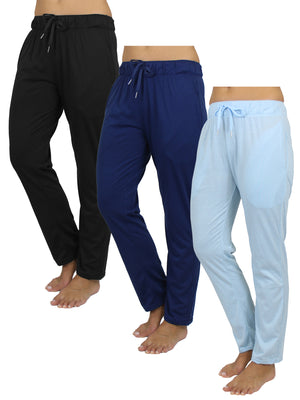 Women's 3-Pack Loose Fit Classic Lounge Pants (Sizes, S-3XL) view 3