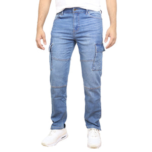 Men's Modern Fit Stretch Cargo Pocket Flex Jeans view 5