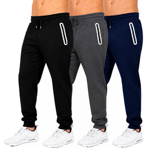 3-Pack Men's Fleece-Lined Jogger With Heat Seal Zipper Side Pockets view 2