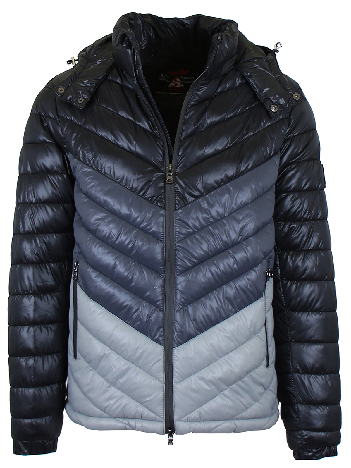Men's Heavyweight Quilted Hooded Puffer Bubble Jacket (Sizes, S to 2XL)