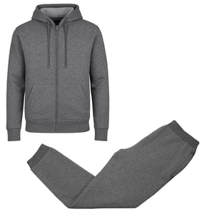 Men's 2-Piece Fleece-Lined Full Zip Hoodie & Jogger Set view 4