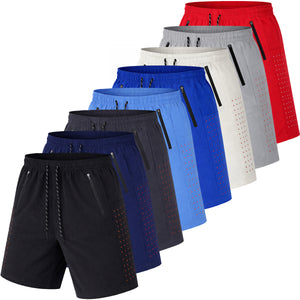 Men's Performance Training Shorts With Zipper Pockets (Sizes, S to 2XL) view 1