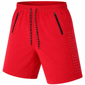 Men's Performance Training Shorts With Zipper Pockets (Sizes, S to 2XL) view 6