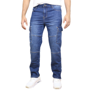 Men's Modern Fit Stretch Cargo Pocket Flex Jeans view 4