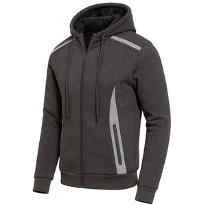 Men's Heavyweight Sherpa Fleece-Lined Full Zip Classic Tech Hoodie