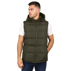 Men’s Heavyweight Hooded Puffer Bubble Vest view 4