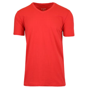 Men's Short Sleeve V-Neck Cotton - Stretch Tees view 6