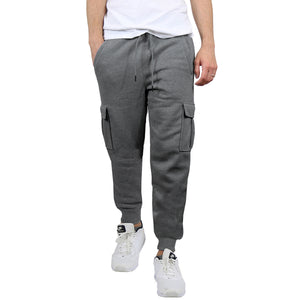 Mens Slim Fit Fleece Jogger Sweatpants (S-2XL) view 3