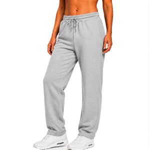 Women's Loose Fit  Classic Heavyweight Fleece Sweatpants with Open Bottom (S-3XL) view 1