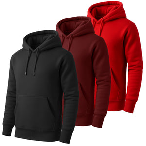 3-Pack Men's Fleece-Lined Pullover Hoodie (Sizes, S-5XL) view 6