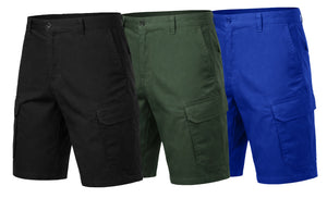 Men's Cotton Flex-Stretch Cargo Shorts view 1