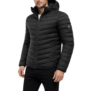 Mens Sherpa-Lined Hooded Puffer Jacket (Sizes, S to 2XL) view 2