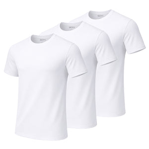Men's Multi-Pack Classic Short Sleeve Crew Neck 100% Cotton Undershirts (Sizes, S to 3XL) view 1