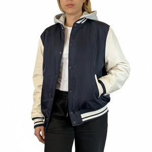 Women’s Hooded Varsity Jacket w/ Detachable Hood view 5