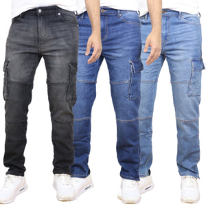 2-Pack Men's Modern Fit Stretch Cargo Pocket Flex Jeans view 2