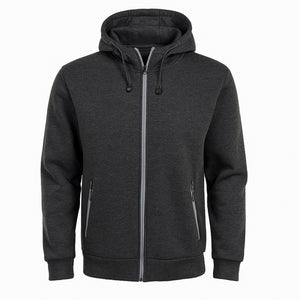 Men's Heavyweight Sherpa Fleece-Lined Full Zip Classic Tech Hoodie view 3