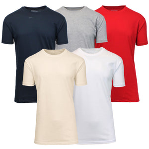 Men's Short Sleeve Crew Neck Solid Tee (Sizes, S to 3XL) view 1