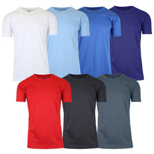 4-Pack Men's Short Sleeve Moisture-Wicking Quick Dry Performance Crew Neck Tee (S-2XL) view 1