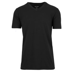 Men's Short Sleeve V-Neck Cotton - Stretch Tees view 2