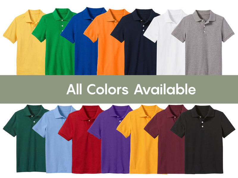 5-Pack Boys' Classic School Uniform Polo Shirt – Breathable, Soft Cotton Blend, Tagless & Fade-Resistant (4-20)