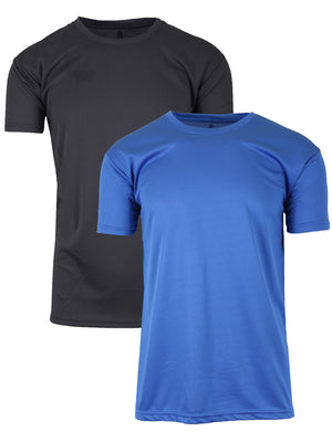 2-Pack Men's Short Sleeve Moisture-Wicking Quick Dry Performance Crew Neck Tee (S-2XL) view 6