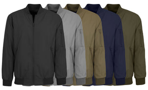 Men's Lightweight Zip-up Bomber Jacket (S-3XL) view 5