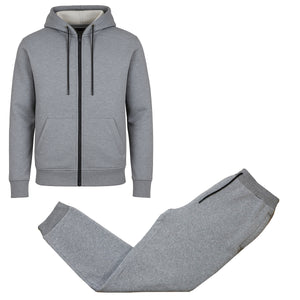 Men's 2-Piece Fleece-Lined Full Zip Hoodie & Jogger Set view 5