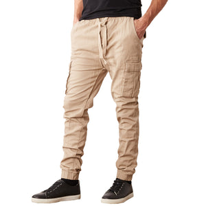 Men's Cotton Flex Stretch Cargo Jogger Pants (Sizes: S-2XL) view 3